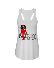 Merry Christmas Black queen Ladies Flowy Tank tile