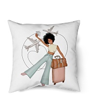 Travel afro girl Indoor Pillow tile