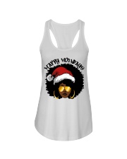 Happy Holiday Afro Black Girl Christmas dark Ladies Flowy Tank tile