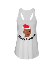 Bald girl Christmas Ladies Flowy Tank tile