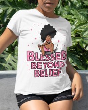 Blessed Beyond Belief Afro Lola Pink Classic T-Shirt apparel-classic-tshirt-lifestyle-front-234