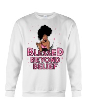 Blessed Beyond Belief Afro Lola Pink Crewneck Sweatshirt tile