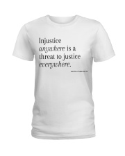 MLK Quote Black Letters Ladies T-Shirt tile