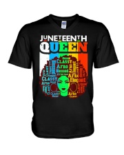 Juneteenth 1 V-Neck T-Shirt tile