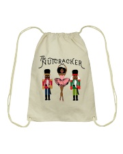 Afro Ballet Girl Drawstring Bag tile
