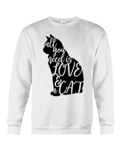 All you need is love and a Cat Crewneck Sweatshirt tile
