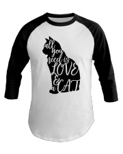 All you need is love and a Cat Baseball Tee tile
