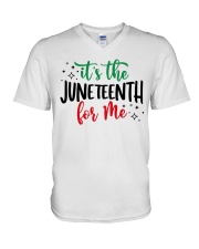It's the Juneteenth for me V-Neck T-Shirt tile