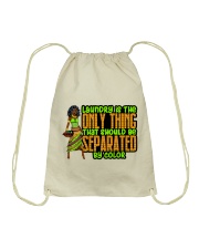 Laundry is the only thing that should be separated by color Black History Month Drawstring Bag tile