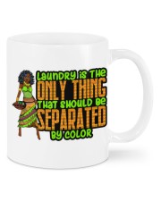 Laundry is the only thing that should be separated by color Black History Month Mugs tile