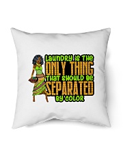 Laundry is the only thing that should be separated by color Black History Month Indoor Pillow tile
