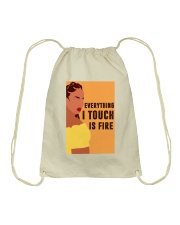Everything I touch is fire Drawstring Bag tile