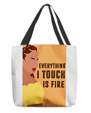 Everything I touch is fire All-Over Tote tile
