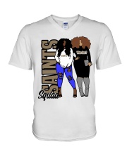 Saints Squad V-Neck T-Shirt tile