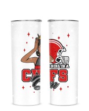 Chiefs Queen Glitter Tumbler tile