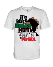 It's black history every day V-Neck T-Shirt tile