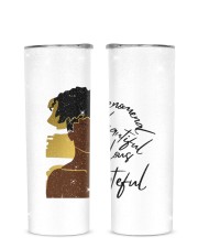 Fabulous Grateful Glitter Tumbler tile