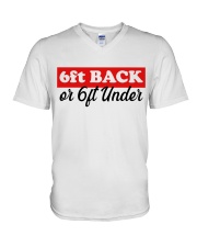 6ft back V-Neck T-Shirt tile