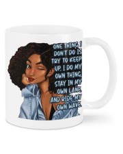 One thing I don't do is try to keep up. I do my own thing Mugs tile