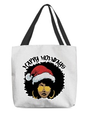 Happy Holidays All-Over Tote tile