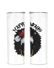 Happy Holidays Glitter Tumbler tile