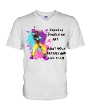 Dance Is Purely An Art V-Neck T-Shirt tile