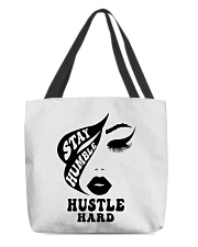 Stay Humble Hustle Hard All-Over Tote tile