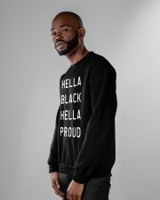 Hella Black Hella Proud Crewneck Sweatshirt apparel-crewneck-sweatshirt-lifestyle-front-06