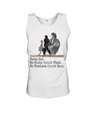Rosa Sat So Ruby Could Walk So Kamala Could Run Unisex Tank tile