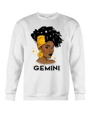Black girl Zodiac Sign Gemini Crewneck Sweatshirt tile