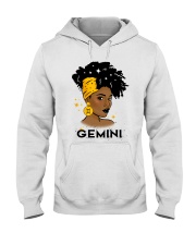 Black girl Zodiac Sign Gemini Hooded Sweatshirt tile