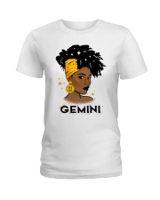 Black girl Zodiac Sign Gemini Ladies T-Shirt tile