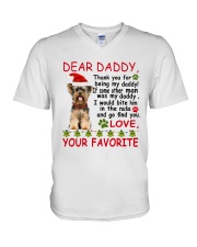 Yorkie DAD V-Neck T-Shirt thumbnail