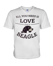 Beagle V-Neck T-Shirt thumbnail