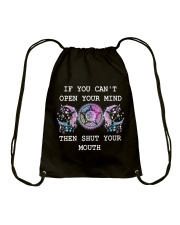 Shut your mouth Drawstring Bag thumbnail