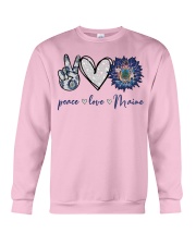 Peace love Maine Crewneck Sweatshirt tile