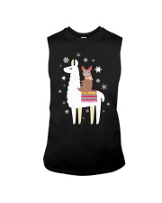 Sloth Riding Llama Funny Christmas T Shirt Sleeveless Tee thumbnail