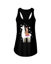 Sloth Riding Llama Funny Christmas T Shirt Ladies Flowy Tank thumbnail