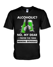 Alcoholic V-Neck T-Shirt tile