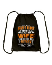 Don't Flirt With Me Drawstring Bag tile