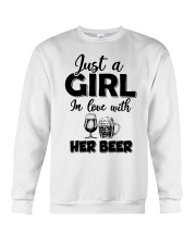 just a girl in love with her beer Crewneck Sweatshirt thumbnail