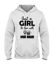 just a girl in love with her beer Hooded Sweatshirt thumbnail