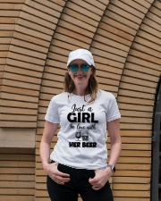 just a girl in love with her beer Ladies T-Shirt lifestyle-women-crewneck-front-4