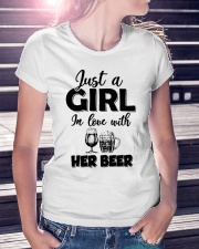 just a girl in love with her beer Ladies T-Shirt lifestyle-women-crewneck-front-7