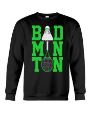 Badminton Rackets Green Crewneck Sweatshirt thumbnail