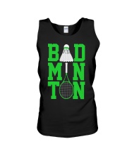 Badminton Rackets Green Unisex Tank thumbnail