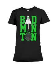 Badminton Rackets Green Premium Fit Ladies Tee thumbnail