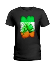 St Patrick Flag - Beer Splash IE Ladies T-Shirt tile