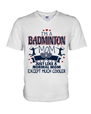 I Am A Badminton Mom V-Neck T-Shirt thumbnail