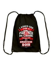My Smartass Son Drawstring Bag tile